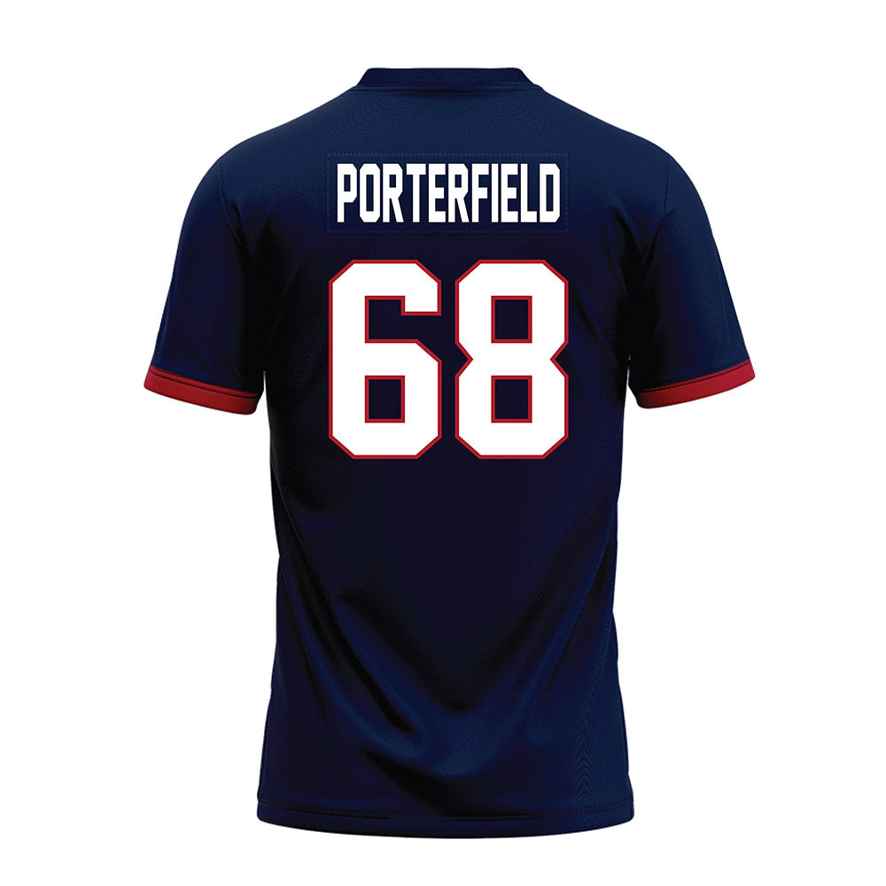 Liberty - NCAA Football : Hunter Porterfield - Navy Premium Football Jersey