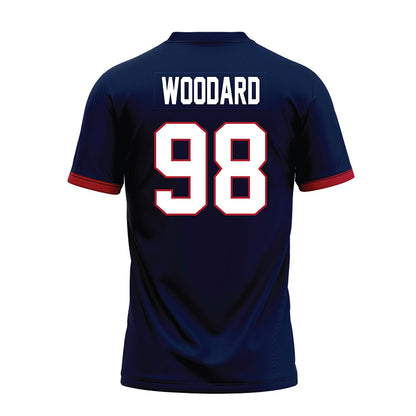 Liberty - NCAA Football : Weston Woodard - Navy Premium Football Jersey-1