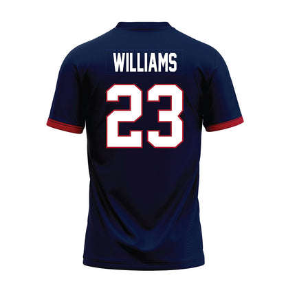 Liberty - NCAA Football : Caden Williams - Navy Premium Football Jersey