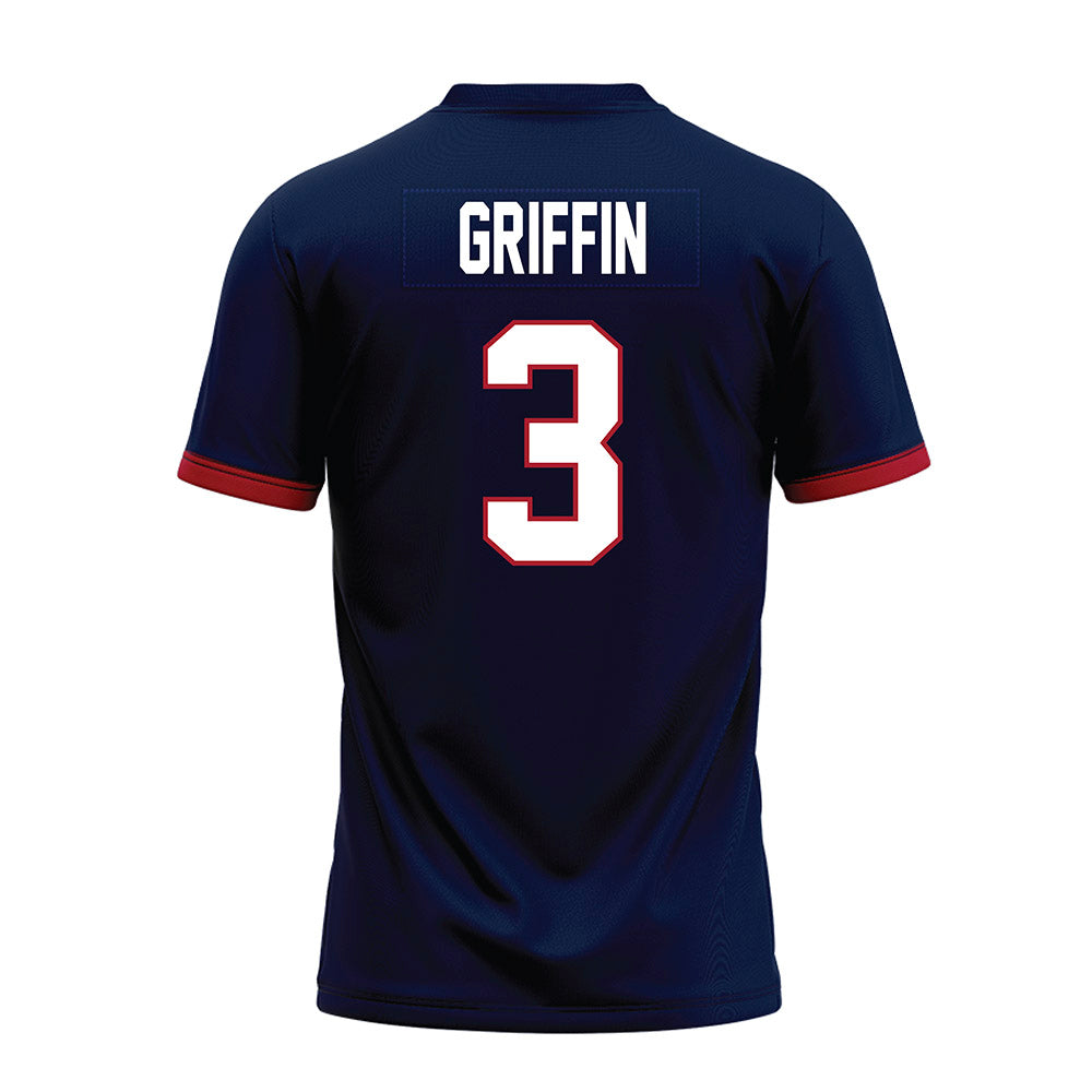 Liberty - NCAA Football : Eldric Griffin - Navy Premium Football Jersey-1