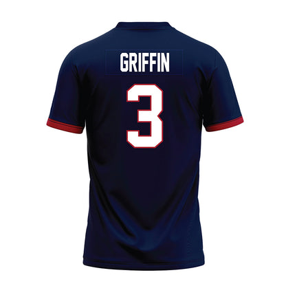 Liberty - NCAA Football : Eldric Griffin - Navy Premium Football Jersey-1