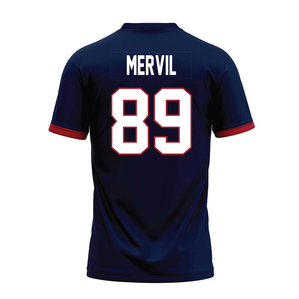 Liberty - NCAA Football : Jerry Mervil - Navy Premium Football Jersey