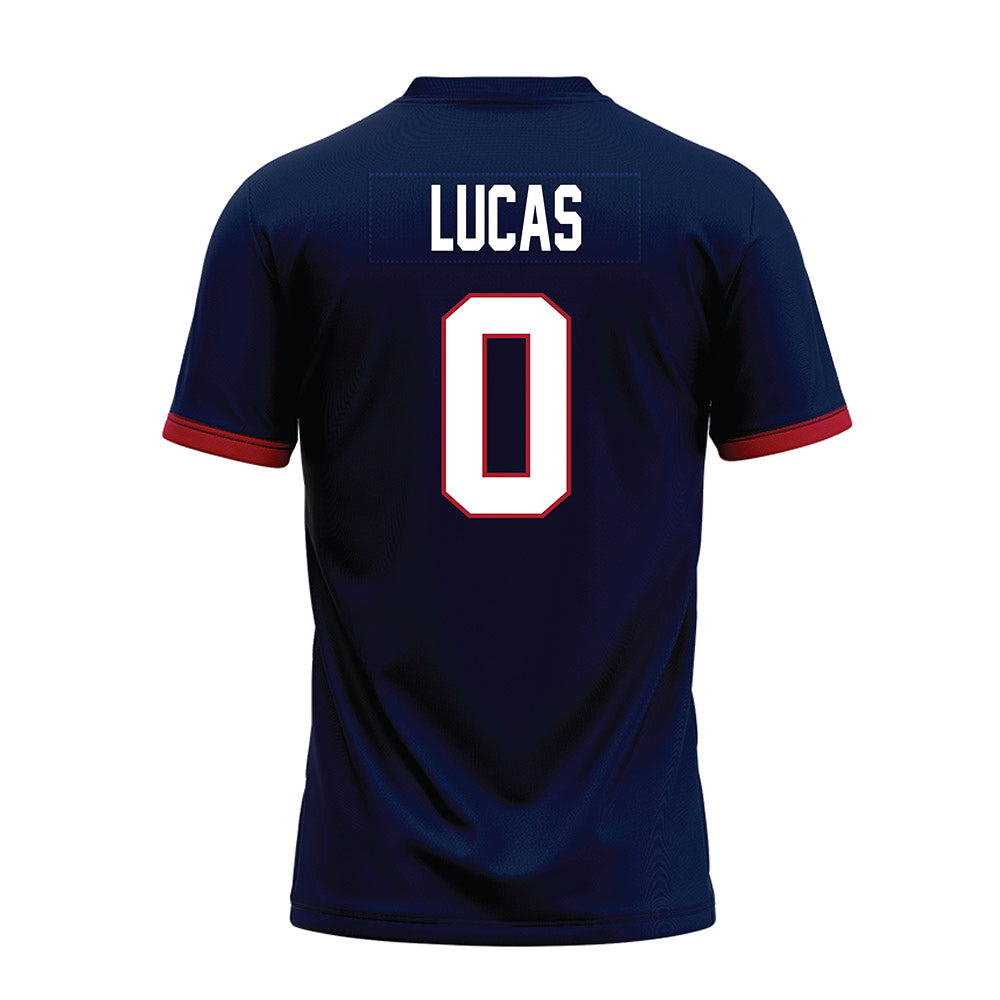 Liberty - NCAA Football : Billy Lucas - Navy Premium Football Jersey