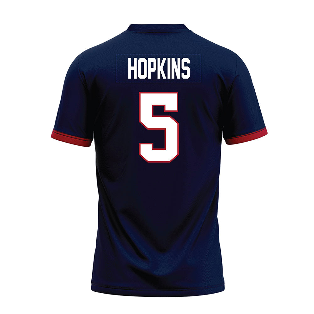 Liberty - NCAA Football : Elijah Hopkins - Navy Premium Football Jersey