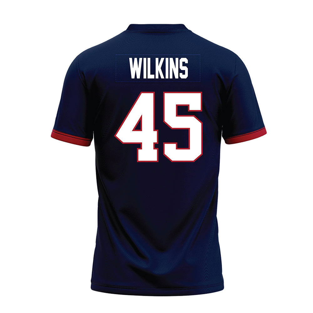 Liberty - NCAA Football : Ryan Wilkins - Navy Premium Football Jersey