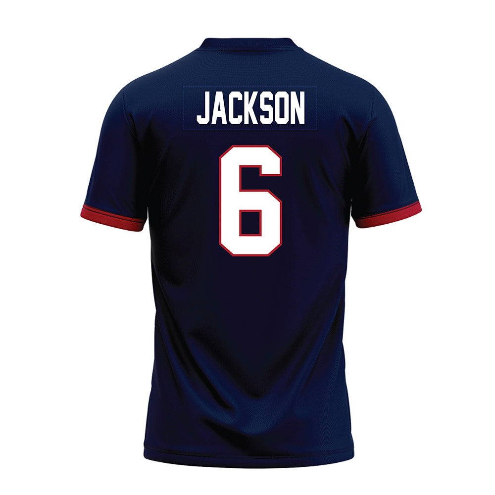 Liberty - NCAA Football : Teylor Jackson - Navy Premium Football Jersey