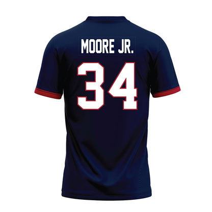 Liberty - NCAA Football : Seneca Moore Jr. - Navy Premium Football Jersey-1