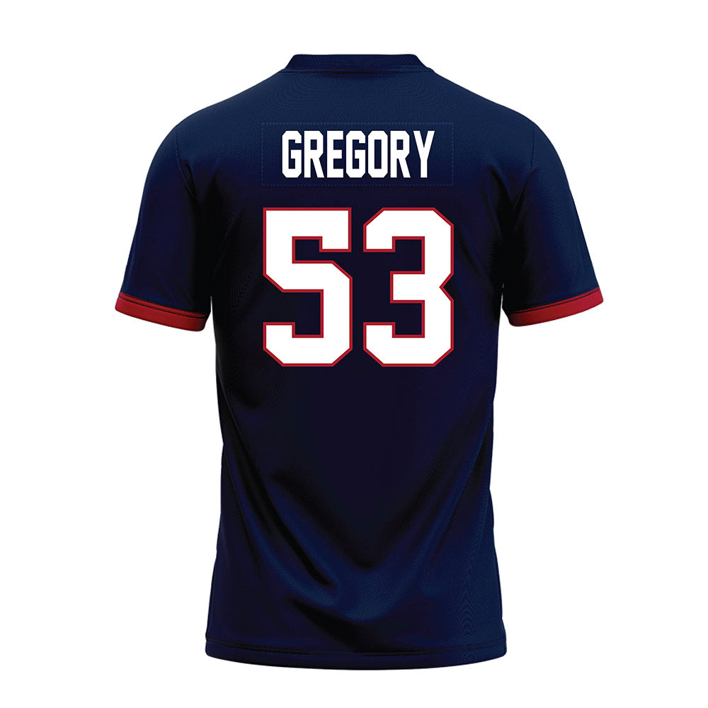 Liberty - NCAA Football : Kristyane Gregory - Navy Premium Football Jersey