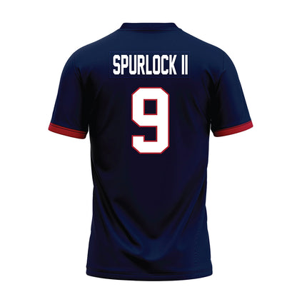 Liberty - NCAA Football : Deuce Spurlock II - Navy Premium Football Jersey-1