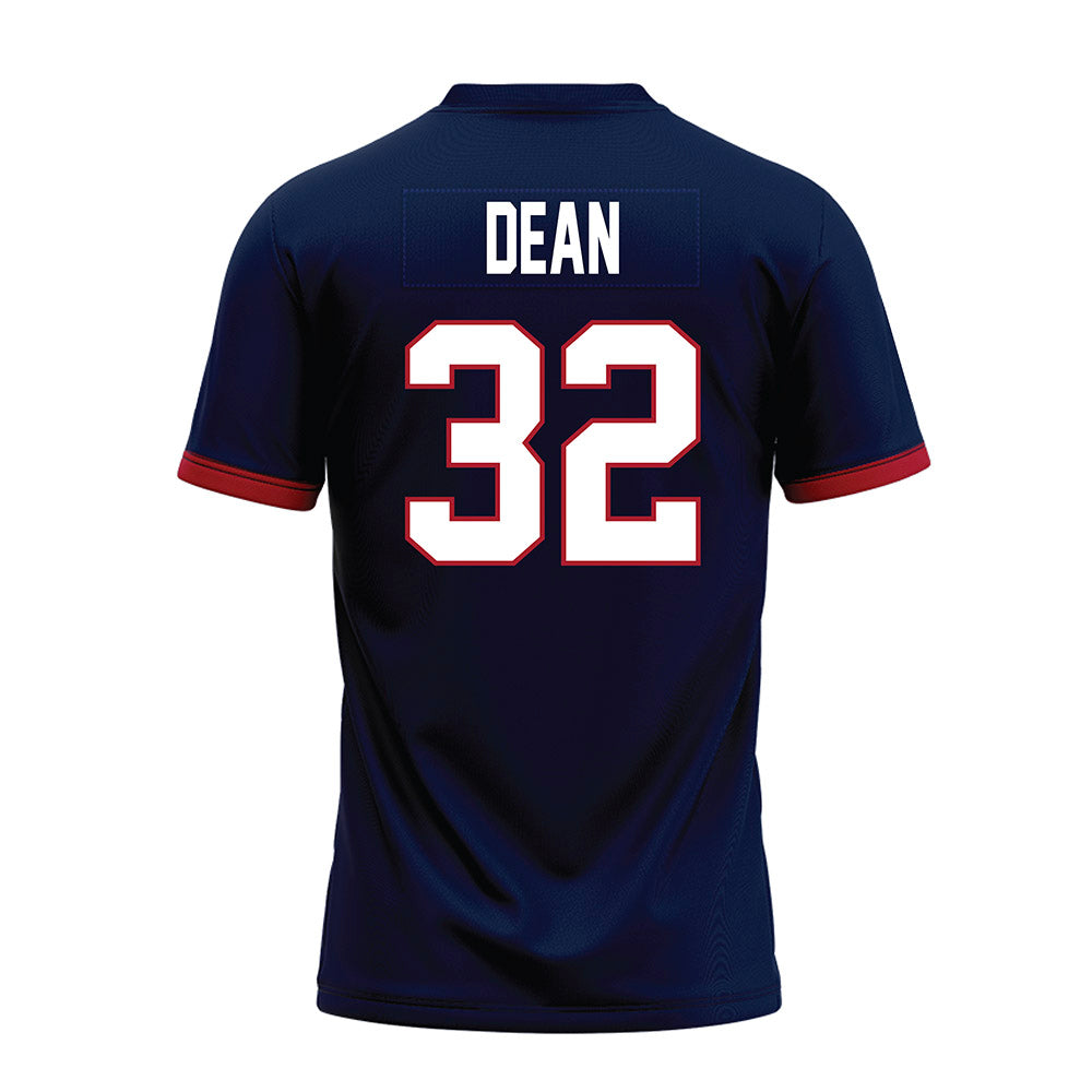 Liberty - NCAA Football : Davion Dean - Navy Premium Football Jersey-1