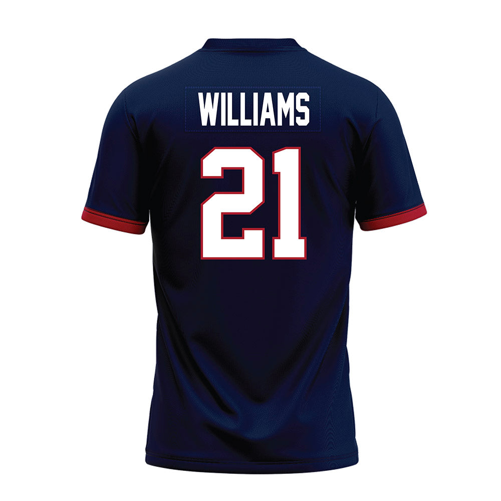 Liberty - NCAA Football : Caden Williams - Navy Premium Football Jersey-1