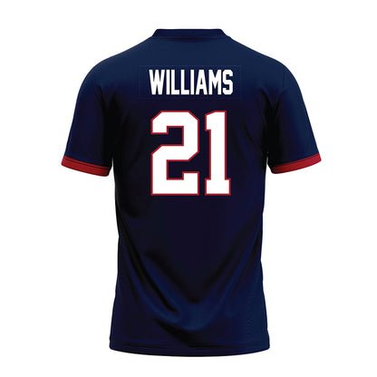 Liberty - NCAA Football : Caden Williams - Navy Premium Football Jersey-1