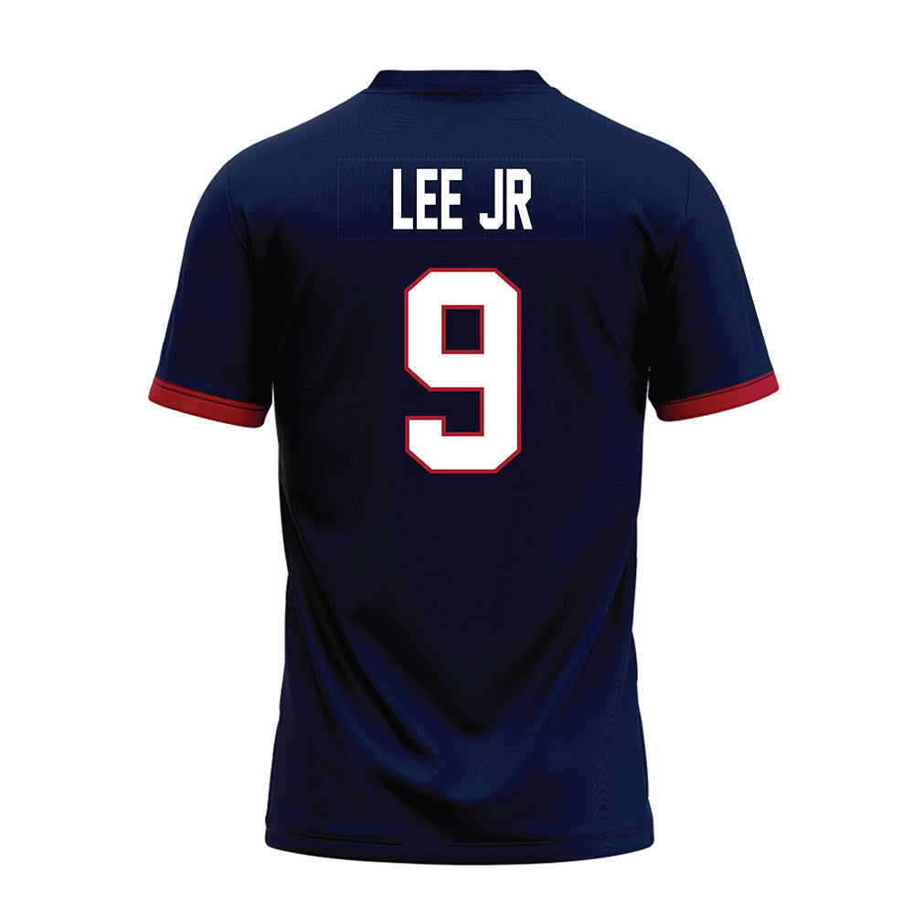 Liberty - NCAA Football : Donte Lee Jr - Navy Premium Football Jersey-1