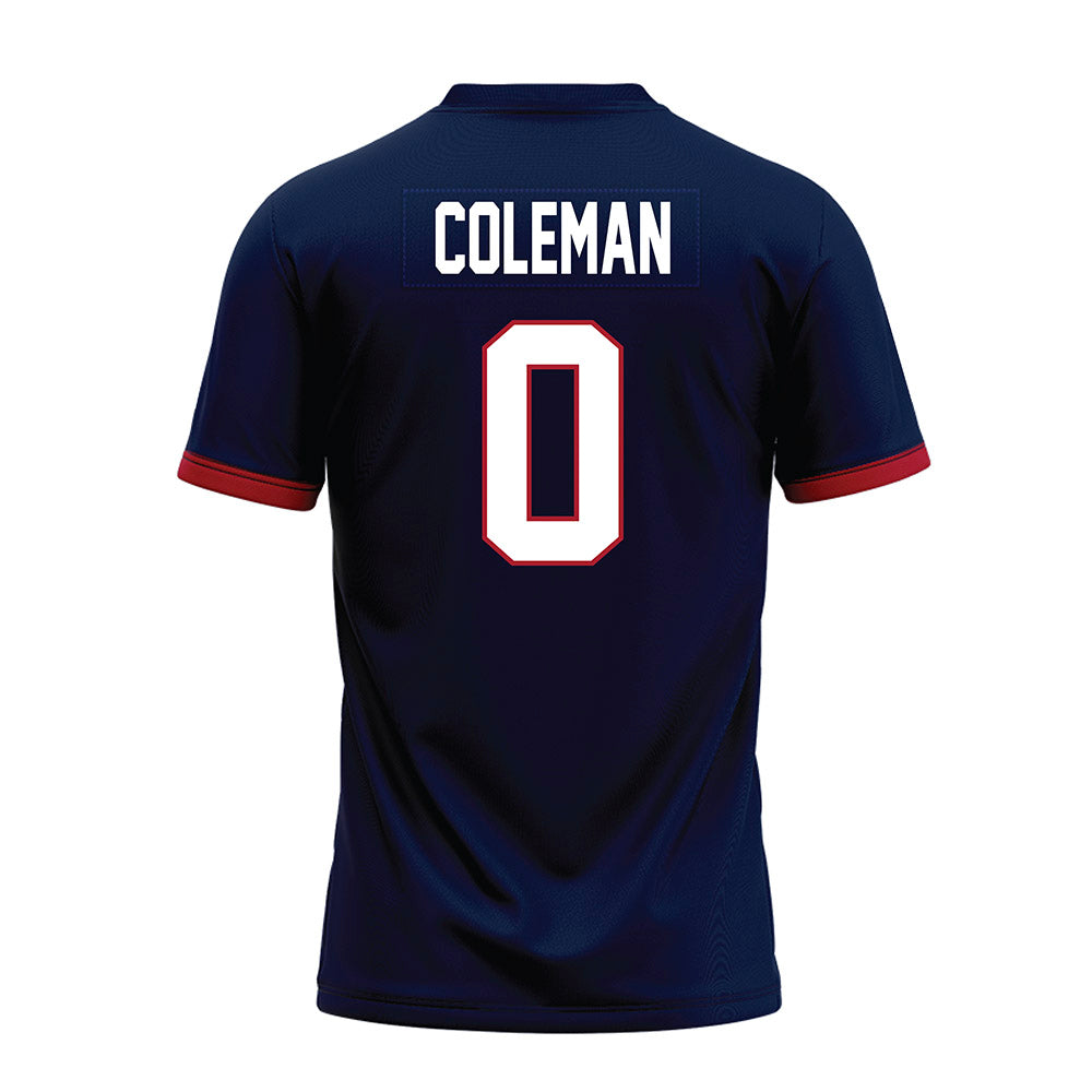 Liberty - NCAA Football : Jaylon Coleman - Navy Premium Football Jersey-1
