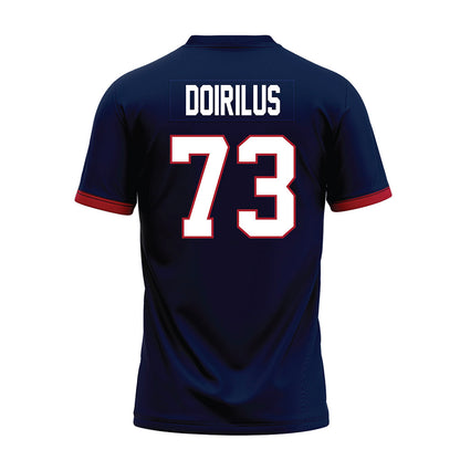 Liberty - NCAA Football : Curtis Doirilus - Navy Premium Football Jersey-1