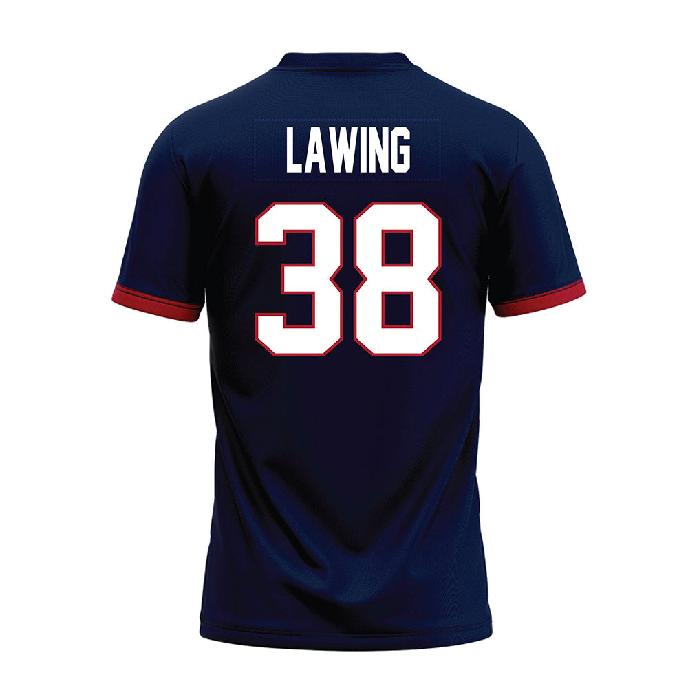 Liberty - NCAA Football : Tre Lawing - Navy Premium Football Jersey