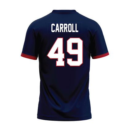 Liberty - NCAA Football : Grey Carroll - Navy Premium Football Jersey