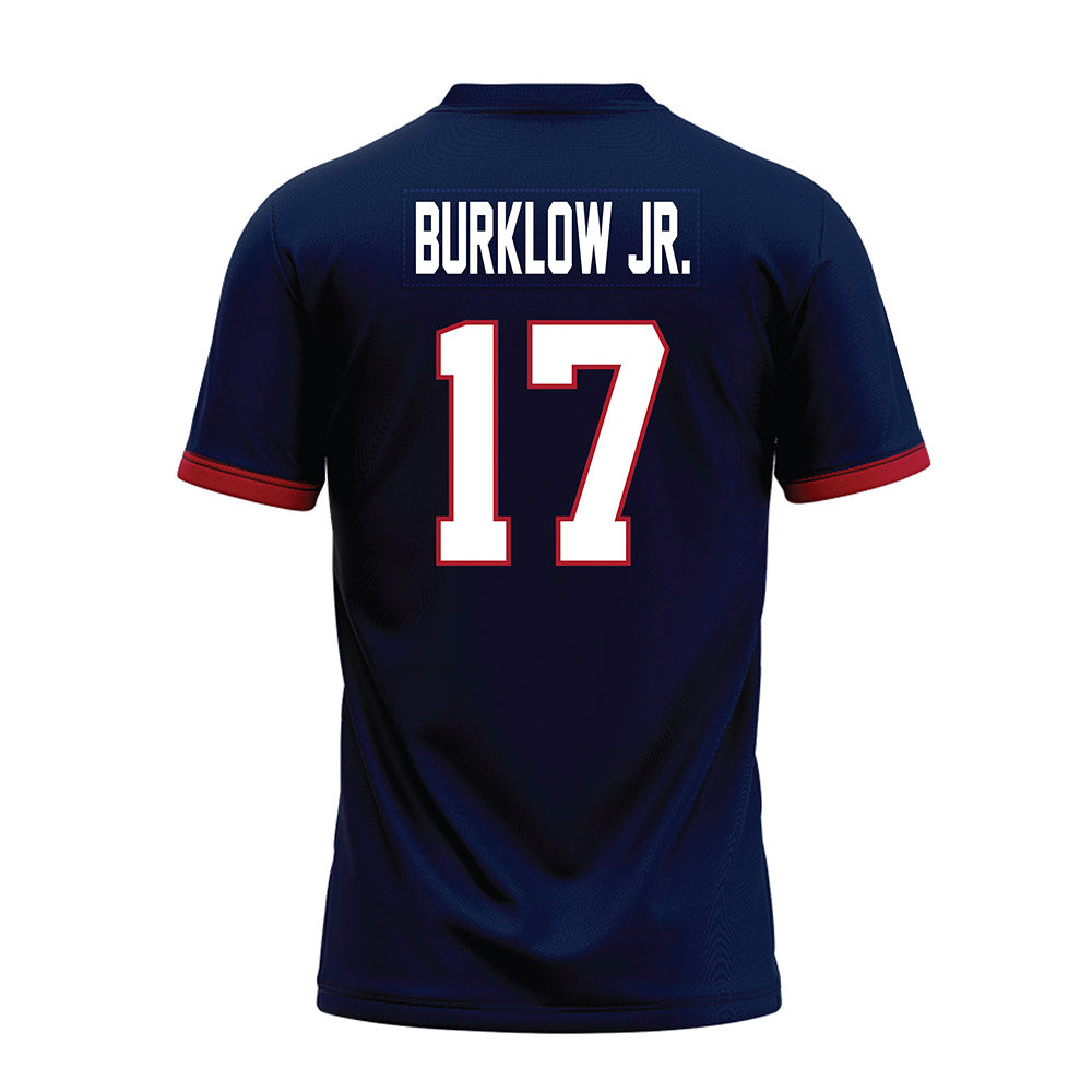Liberty - NCAA Football : Bo Burklow Jr. - Navy Premium Football Jersey-1