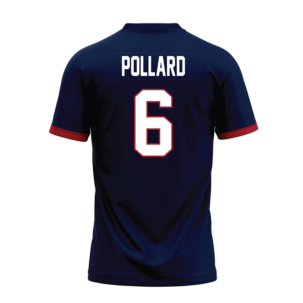 Liberty - NCAA Football : Micah Pollard - Navy Premium Football Jersey-1