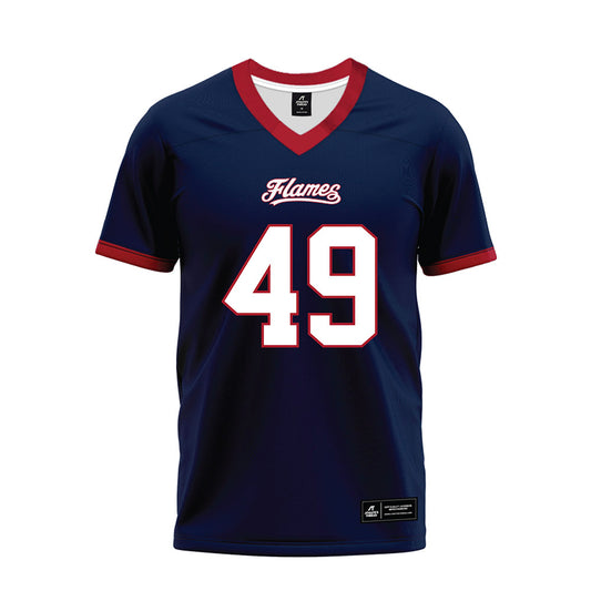 Liberty - NCAA Football : Grey Carroll - Navy Premium Football Jersey