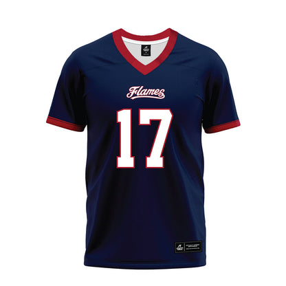 Liberty - NCAA Football : Bo Burklow Jr. - Navy Premium Football Jersey-0