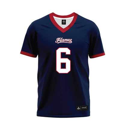 Liberty - NCAA Football : Teylor Jackson - Navy Premium Football Jersey