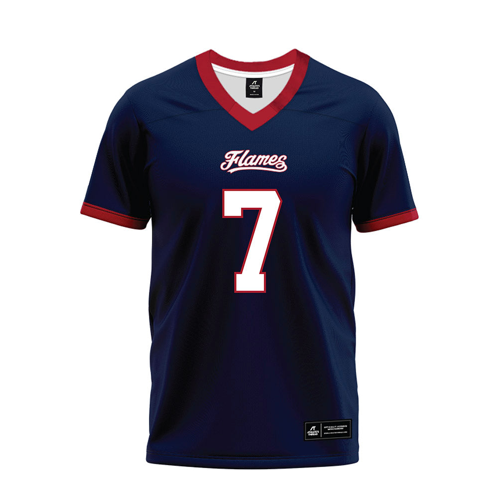 Liberty - NCAA Football : Michael Merdinger - Navy Premium Football Jersey-0