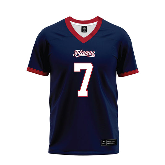 Liberty - NCAA Football : Michael Merdinger - Navy Premium Football Jersey-0