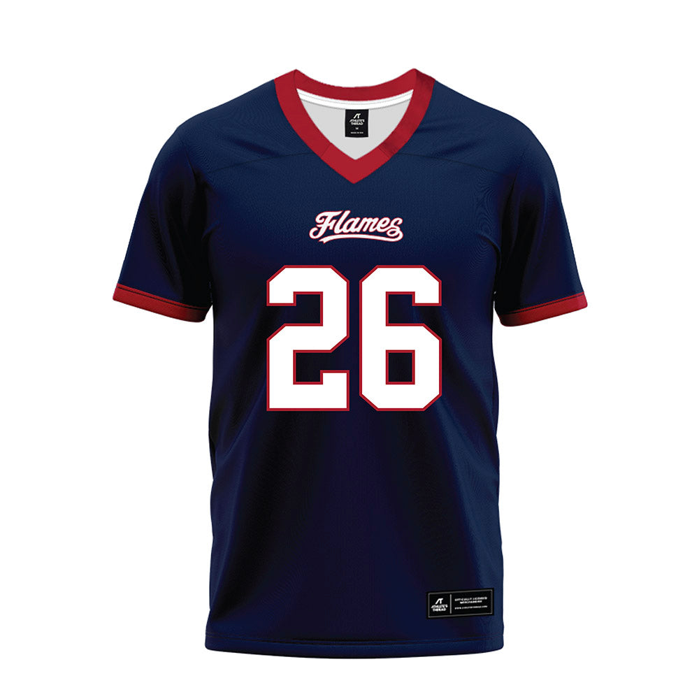 Liberty - NCAA Football : Jaylin Belford - Navy Premium Football Jersey