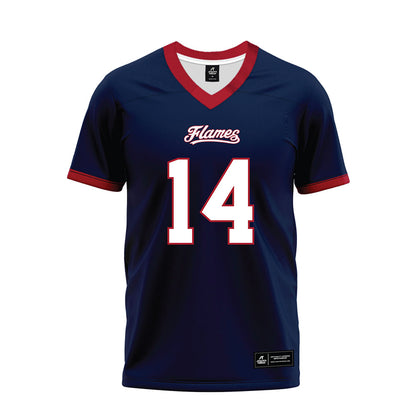 Liberty - NCAA Football : Ethan Houck - Navy Premium Football Jersey-0