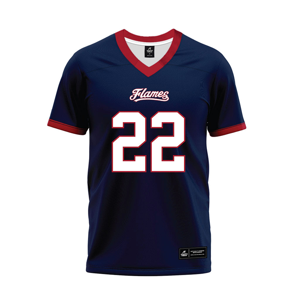 Liberty - NCAA Football : Jayden Sweeney - Navy Premium Football Jersey