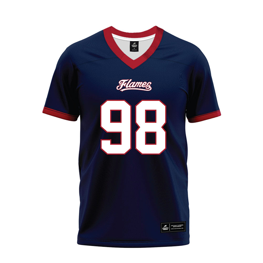 Liberty - NCAA Football : Tyler Black - Navy Premium Football Jersey-0