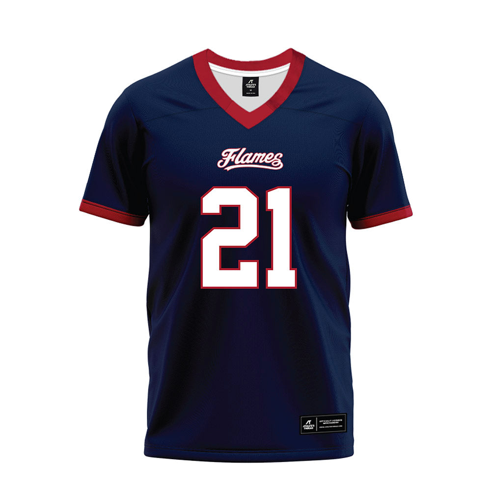 Liberty - NCAA Football : Caden Williams - Navy Premium Football Jersey-0