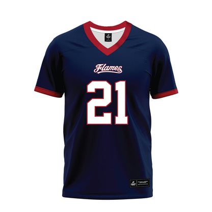 Liberty - NCAA Football : Caden Williams - Navy Premium Football Jersey-0