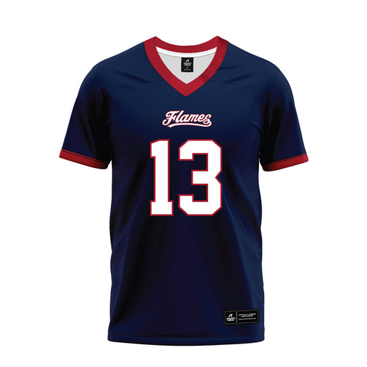 Liberty - NCAA Football : Victor Jones Jr - Navy Premium Football Jersey