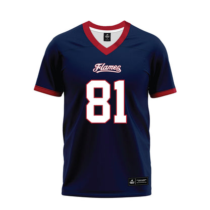 Liberty - NCAA Football : Markel Fortenberry - Navy Premium Football Jersey