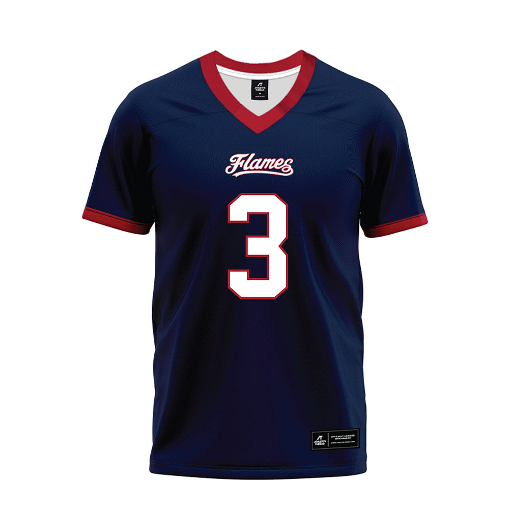 Liberty - NCAA Football : TJ Bush JR - Navy Premium Football Jersey