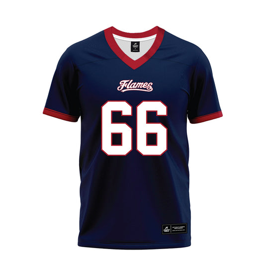 Liberty - NCAA Football : Erwil Anthony Jr - Navy Premium Football Jersey-0