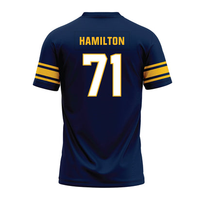 UW Eau Claire - NCAA Football : Joey Hamilton - Navy Premium Football Jersey-1
