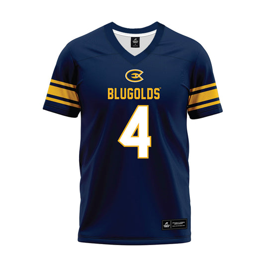 UW Eau Claire - NCAA Football : Malachi Mitchell - Navy Premium Football Jersey-0