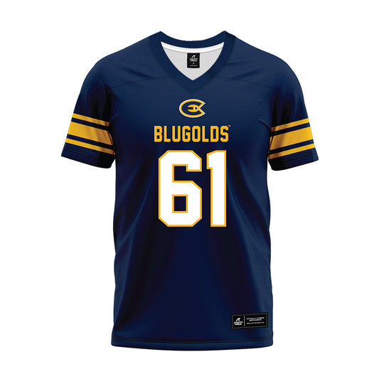 UW Eau Claire - NCAA Football : Lucas Barby - Navy Premium Football Jersey-0