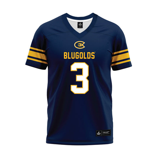 UW Eau Claire - NCAA Football : Sam Schradle - Navy Premium Football Jersey
