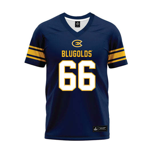 UW Eau Claire - NCAA Football : Weston Jaeger - Navy Premium Football Jersey-0