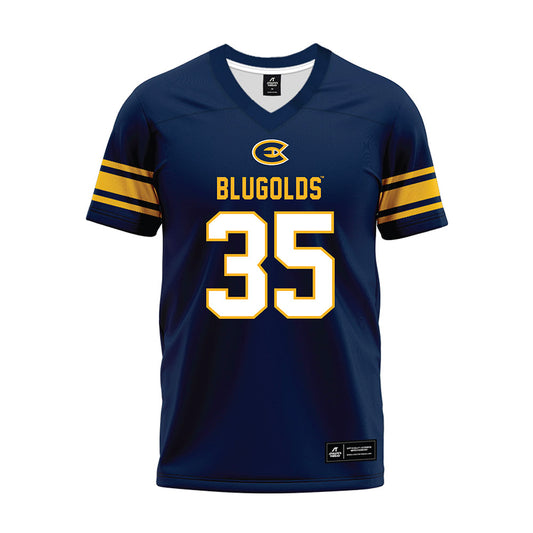 UW Eau Claire - NCAA Football : Tanner Koltunski - Navy Premium Football Jersey-0