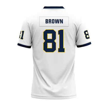 Murray State - NCAA Football : Ty Brown - White Premium Football Jersey-1
