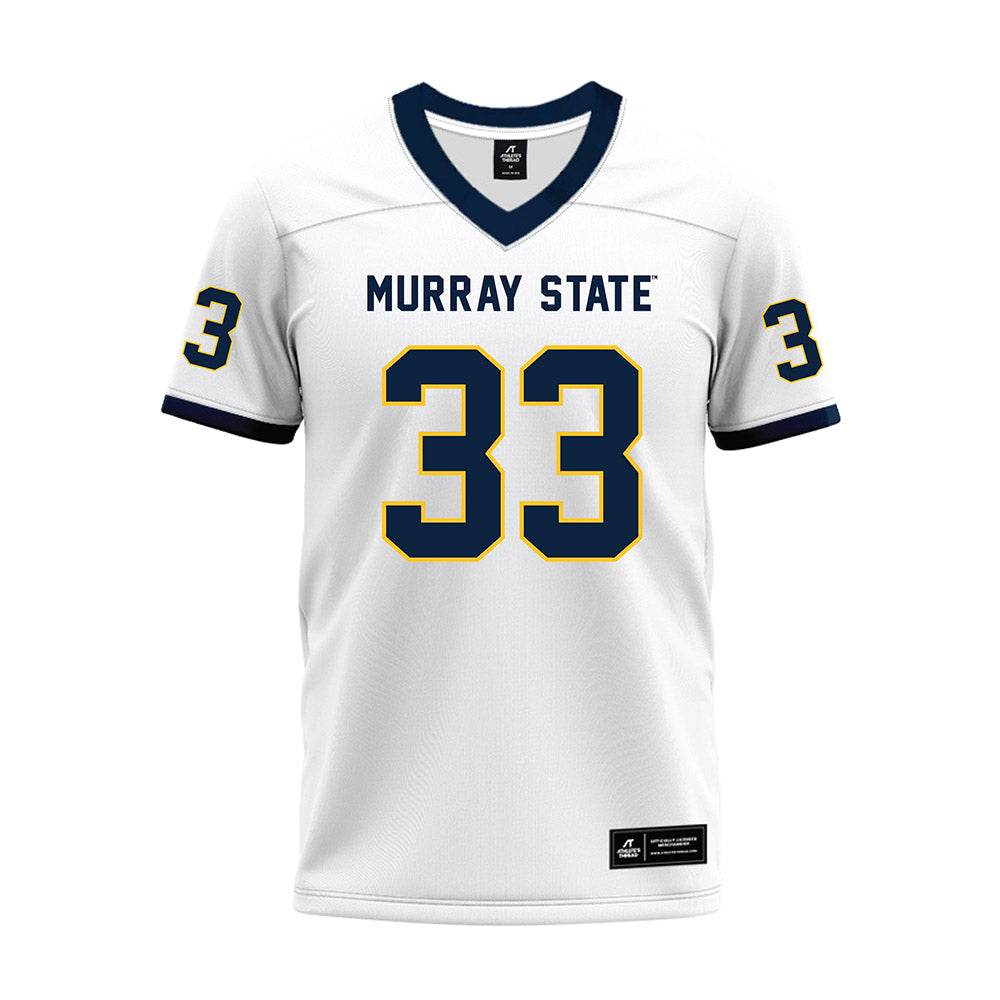 Murray State - NCAA Football : Tyrell Campbell - White Premium Football Jersey