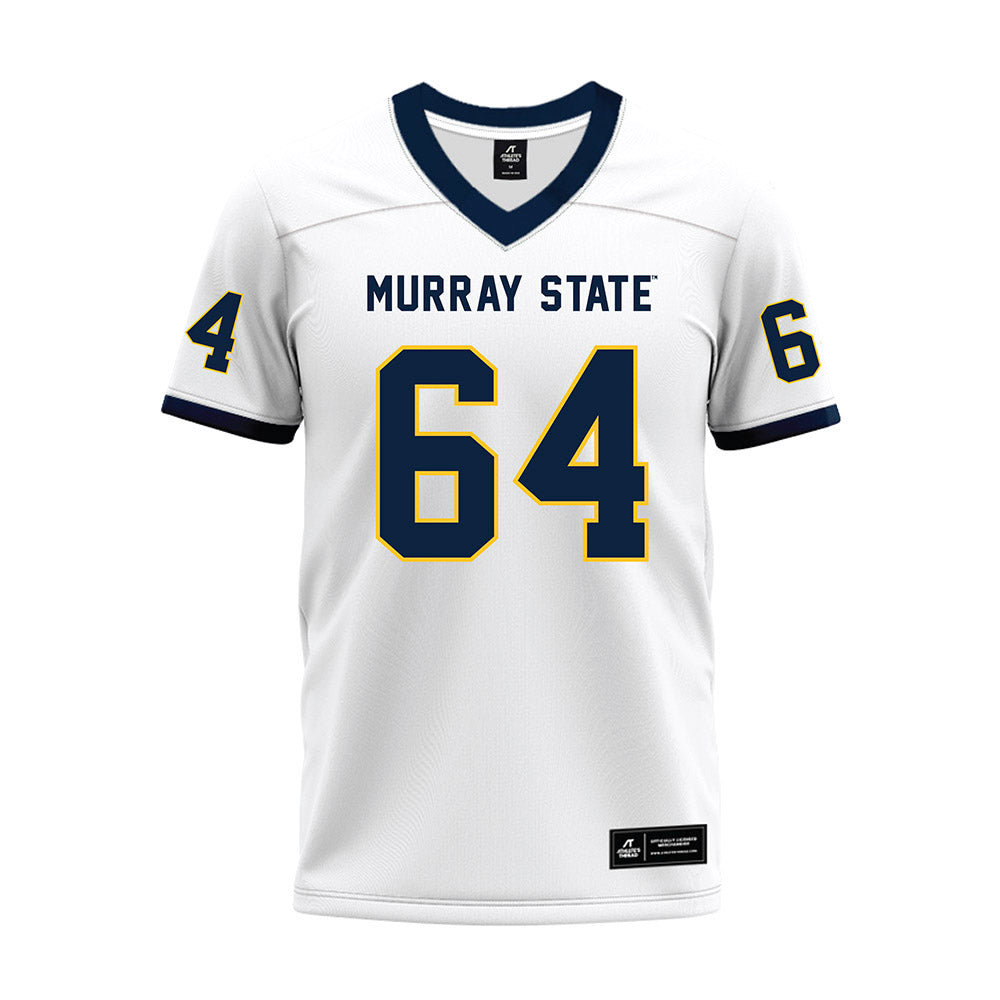 Murray State - NCAA Football : Kenneth McGill - White Premium Football Jersey-0