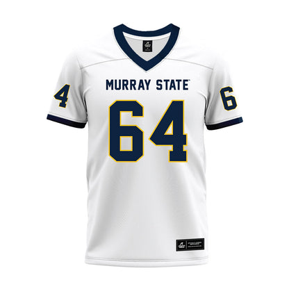 Murray State - NCAA Football : Kenneth McGill - White Premium Football Jersey-0
