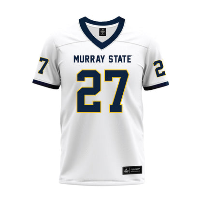 Murray State - NCAA Football : Tomorris Green - White Premium Football Jersey-0