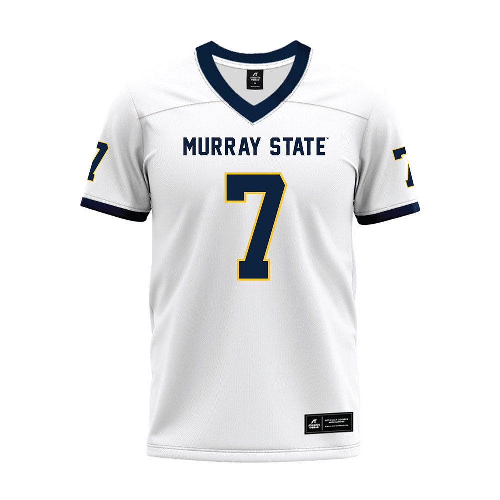 Murray State - NCAA Football : Marion Ponds - White Premium Football Jersey-0